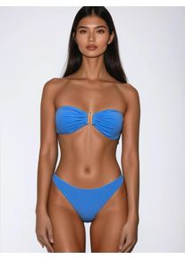 Flavia Valentini Damer Bikini 'Selene Bandeau Bikini &ndash; Azzurro' royalbl&aring; St&oslash;rrelse S