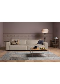 Big-Sofa Musterring "LUCIA Mega Sofa, zeitlos, bequem, Breite 292cm, Kontrastn&auml;hte", beige (bisquit puro), B:292cm H:81cm T:124cm, Flachgewebe FLORIS (100% Polyester);Flachgewebe VALMONT (60% Baumwolle/ 40% Leinen);Microfaser CRONA (100% Polyester), Sofas, Big-Sofa, in vielen Qualit&auml;ten und 4 unterschiedlichen N&auml;hten, 3-Sitzer
