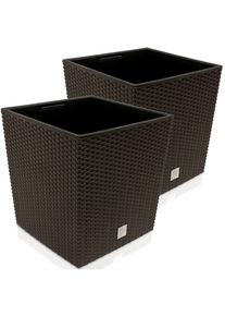 Deuba Bloempot Rato Low Umbra 2 stuks 64L 39x39x40,5cm