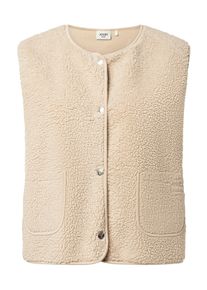 JOOP! Pl&uuml;schweste JOOP "Tusja", Damen, Gr. M, light beige, Fleece, Obermaterial: 100% Polyester, gerade normal, Rundhals, Westen Pl&uuml;schweste, Kuschelige Boucl&eacute;-/Teddy-Struktur
