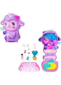 Spielwelt Polly Pocket "L&auml;mmchen Schatulle", bunt, Spielfigurenwelten, KinderB:12cm H:12cm T:5cm, Kunststoff, Spielwelt, B:12cm H:12cm T:5cm