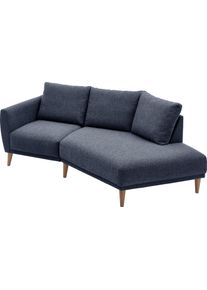 2,5-Sitzer OTTO HOME "Elvis", grau (anthrazit), B:220cm H:80cm T:127cm, 79% PES; 21% PP, Sofas, 2 5-Sitzer, Polsterecke mit offenem Ende im skandinavischen Stil, Massivholzf&uuml;&szlig;e
