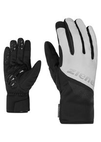 Fahrradhandschuhe Ziener "DILIP-Z AQUASHIELD TOUCH", Gr. 9, schwarz, Kunstfaser, Handschuhe Fahrradhandschuhe, wasserdicht, winddicht, atmungsaktiv, gepolsterte Innenhand