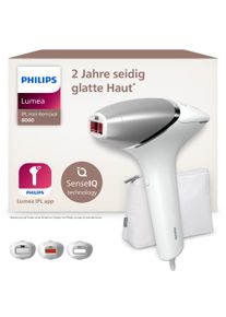 IPL-Haarentferner Philips "Philips Lumea Series 8000 BRI946/00", wei&szlig;, IPL-Haarentferner, DamenB:26cm H:25cm T:11cm, IPL-Haarentferner, 3 Aufs&auml;tze (K&ouml;rper, Gesicht, Pr&auml;zision), B:26cm H:25cm T:11cm