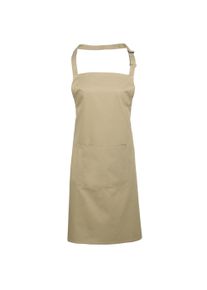 Premier Dames/Dames Kleuren Bipschort Met Zak / Werkkleding (Pakket van 2) (Khaki)