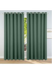 Verdunkelungsvorhang OTTO HOME "Solana" Gr. 8, gr&uuml;n, B:280cm H:245cm, Polyester, Polyester, Gardinen, Verdunkelungsvorhang, Vorhang, Gardine, Breite 280 cm, verdunkelnd, einfarbig, Raumteiler