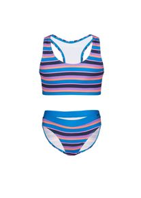 Bustier-Bikini Trollkids "Girls Kvalvika Bikini", M&auml;dchen, Gr. 146, N-Gr, bunt (dynamic blau, candy pink), Obermaterial: 92% Polyester, 8% Elasthan, Bikini-Sets Bustier-Bikini, f&uuml;r Kinder und Jugendliche, schnell trocknendes Material