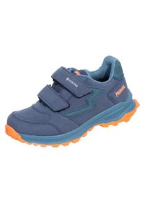 Wanderschuh Meindl "Meindl Otago Junior GTX petrol/orange", Herren, Gr. 26, blau (petrol), Veloursleder, mehrfarbig, Schuhe Wanderschuh, Herausnehmbares Best-Fit-Fu&szlig;bett f&uuml;r optimalen Sitz bei Kinderf&uuml;&szlig;en