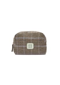 Kosmetiktasche Codello "Codello Tasche", Damen, braun (kamel), Obermaterial: 70% Polyester PES. 30% Wolle WO., Taschen Kosmetiktasche, mit Karomuster