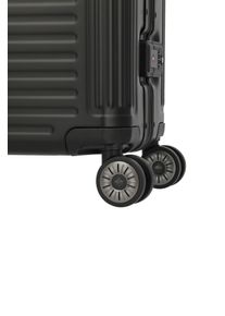 Hartschalen-Trolley Travelite "NEXT Trunk Reisekoffer Aluminium", Damen, Gr. B/H/T: 52cm x 77cm x 29cm 100 l, schwarz, Aluminium, Koffer Hartschalen-Trolley, Koffer, mit extra gro&szlig;em Stauraum und stabilem Rahmen