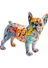 Dekofigur KARE DESIGN "Deko Figur Graffiti Dog", bunt (mehrfarbig), B:24cm H:21,5cm T:11,5cm, Polyresin, Dekofiguren, Dekofigur