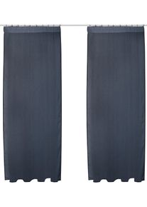 Gardine Bruno Banani "Lazlo" Gr. 1, blau, B:135cm H:145cm, Polyester, Gardinen, Gardine