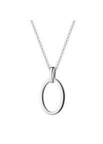 Kette mit Anh&auml;nger Firetti "Geschenk Silber 925 Halsschmuck Halskette Ankerkette ovale Form", silberfarben, Halsketten, Damen, Silber 925 (Sterlingsilber), L: 45 B: 1,1mm, Kette mit Anh&auml;nger, B:1,1mm