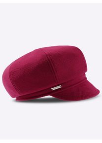 Schirmm&uuml;tze Casual Looks, Damen, rot (bordeaux), Kunstfaser, M&uuml;tzen Schirmm&uuml;tze