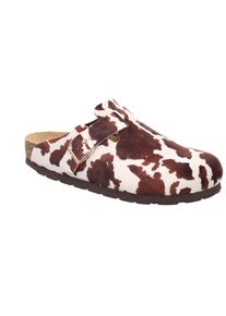 Clog Rohde "Alba", Damen, Gr. 40, braun (dunkelbraun), Textil, Schuhe Clog, Hausschuh, Pantolette, Homeslipper mit Softfu&szlig;bett