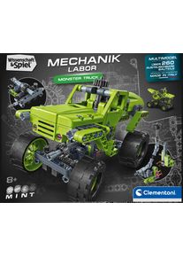 Modellbausatz Clementoni "Mechanik Labor, Monster Truck", gr&uuml;n, Modellbaus&auml;tze, Kinder, Modellbausatz, Made in Europe