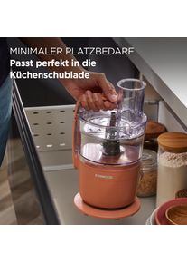 Kenwood K&uuml;chenmaschine "MultiPro Go FDP23.140GY", terracotta, rot, B:16,8cm H:29,7cm T:16,8cm, K&uuml;chenmaschinen, Kompakt-K&uuml;chenmaschine zum Schneiden, Reiben, P&uuml;rieren & Teig Kneten, K&uuml;chenmaschine