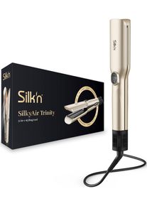 Silk'n Gl&auml;tt- und Lockenstab SILK'N "SilkyAir Trinity", champagner, MultihaarstylerB:5,5cm H:33,3cm T:4,06cm, Gl&auml;tt- und Lockenstab, 3-in-1-Tool zum Trocknen und effizienten Stylen von nassem Haar, B:5,5cm H:33,3cm T:4,06cm