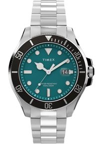 Quarzuhr Timex "HARBORSIDE COAST", silber (silberfarben), Armbanduhren, Herren, Quarzuhr, Armbanduhr, Herrenuhr, Datum, Leuchtzeiger, Mineralglas, analog