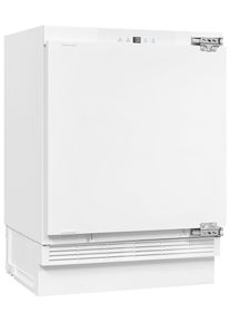 Exquisit Einbauk&uuml;hlschrank "UKS130-4-FE-010E", Energieeffizienz: E, silber (wei&szlig;), Rechtsanschlag, wechselbar, K&uuml;hlschr&auml;nke, Ideal zum Unterbauen in die K&uuml;chenzeile f&uuml;r kleine K&uuml;chen, B&uuml;rok&uuml;chen, Einbauk&uuml;hlschrank