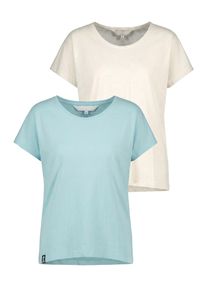 alife and kickin Rundhalsshirt ALIFE & KICKIN, Damen, Gr. L, ice, wei&szlig;, 100% Baumwolle (Bio), Rundhals, Shirts Rundhalsshirt, leichtes Sommer-Top aus Bio-Baumwolle mit Rundhals