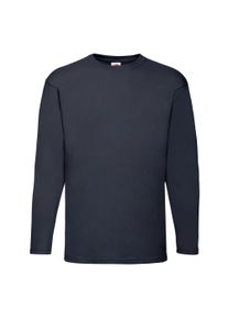 Fruit of the Loom Unisex Adult Valueweight T-shirt met lange mouwen (Deep Navy)