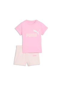 T-Shirt & Shorts Puma "MINICATS ESS TEE AND SHORTS SET INF", Jungen, Gr. 68, pink shimmer, Obermaterial: 100% Baumwolle, bedruckt, KOB Set-Artikel T-Shirt & Shorts, zweiteiliges Set, f&uuml;r Kinder, mit Rundhalsausschnitt, Regular Fit