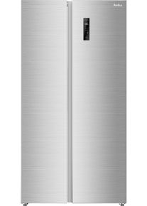 Amica Side-by-Side "SBSN 397 180 E", Energieeffizienz: C, silber (edelstahl), B:91cm H:179cm T:63cm, K&uuml;hlschr&auml;nke, 535 Liter Nutzinhalt - viel Platz f&uuml;r frische und gefrorene Vorr&auml;te, Side-by-Side