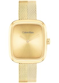 Quarzuhr Calvin Klein "CK ADORE", gold (goldfarben), Armbanduhren, Damen, Quarzuhr, Armbanduhr, Damenuhr, Edelstahlarmband, analog
