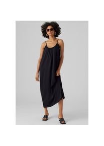 V&eacute;ro Moda Vero Moda, Damen, Maxikleid &raquo;VMLUNA SINGLET ANKLE DRESS NOOS&laquo; Baumwollmischung, regular fit, black, M - N-Gr, Verstellbare Spaghettitr&auml;ger f&uuml;r 