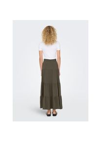 Only, Damen, Maxirock &raquo;ONLMAY MAXI SKIRT&laquo; Baumwolle, mit Volant, Grape Leaf, XS (34), Langer Jerseyrock von Only