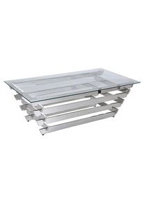Livetastic , Klar, Silberfarben , Glas , rechteckig , 70x45x130 cm ,