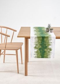bonprix Față de masă &icirc;ngustă din bumbac organic, verde, Lxl 40/160 cm