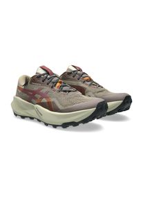 Trailrunningschuh asics "TRABUCO 14 Gore-Tex", Herren, Gr. 47, braun (taupe grau, oatmeal), Synthetik, Schuhe Trailrunningschuh, wasserdicht, profiliertes Gummi-Laufsohlenprofil, mit Schn&uuml;rung