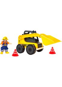 Spielzeug-Radlader HAPE "Frontlader", gelb (bunt), Spielzeugfahrzeuge, KinderB:25cm H:18cm T:13cm, Spielzeug-Radlader, B:25cm H:18cm T:13cm