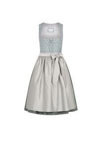N&uuml;bler N&uuml;bler, Damen, Dirndl &raquo;Midi Dirndl Efia&laquo;, Blau, 52 - EURO, FESTLICHES DAMEN DIRNDL - Hochwertige Frauen Trachten Bekleidung mit eckigen Ausschnitt und