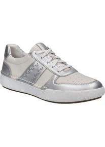 Josef Seibel, Damen, Sneaker &raquo;Claire 27, silber-kombi&laquo;, silber-kombi, 41, Elegantes Design mit silbernen Akzenten