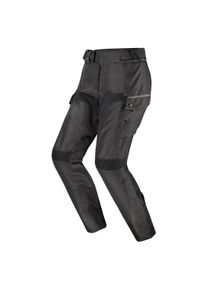 LS2, Motorradhose, Travel wasserdichte Damen Motorrad Textilhose, schwarz, Short XL (Damen, Kurzgr&ouml;sse, XL)