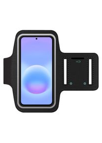 SmartFitness Handy Sport Armband, Smartphone Sportarmband, Schwarz, Transparent