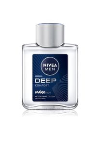 Nivea, Aftershave, Men After Shave Lotion Deep Comfort Antibacterial Formula Soothing Irritation After Shaving (Aftershave Lotion, 100 ml)