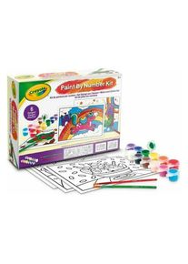 Crayola - Paint by Numbers Set, Washable Tempera and Brushes, Creative Activities for Children Age 5