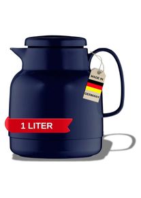 HELIOS Isolierkanne Mondo 1,0 l, dunkelblau, Thermoskanne, Blau