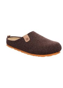 Pantoffel Rohde "NAPOLI-H", Herren, Gr. 46, braun (mocca, meliert), Filz, Schuhe Pantoffel, Clog, Hausschuh, Homeslipper mit herausnehmbarer Innensohle