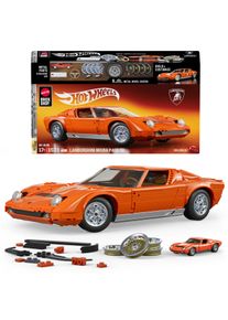 Modellbausatz Mattel "Mattel Brick Shop Hot Wheels Premium Lambo", orange, Modellbaus&auml;tze, KinderB:10cm H:15cm L:36cm, Kunststoff, Metall, Modellbausatz, B:10cm H:15cm L:36cm