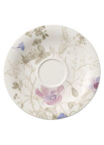 Villeroy & Boch Villeroy & Boch Fr&uuml;hst&uuml;cksuntertasse Mariefleur Gris Basic, Untertasse, Mehrfarbig