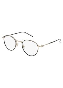 Montblanc MB0162O Brille Unisex | Fassung: Vollrand, Rund, Schwarz Silber