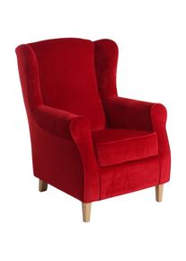 Max Winzer , Rot , Textil , Buche , 77x103x86 cm , Goldenes M, Made in Europe ,