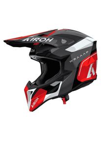 Airoh, Motorradhelm, Helm Cross / Enduro / Atv / Quad Wraaap Conquer Farbe Schwarz/Rot/Weiss Gr&ouml;sse M (M)