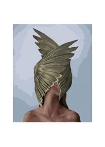 Norimpex Malen nach Zahlen - M&auml;dchen mit Adler 40x50cm