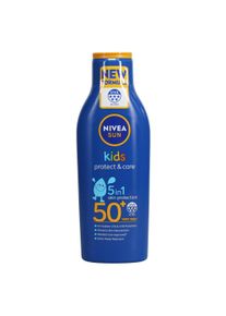 Nivea, Sonnencreme, Feuchtigkeitsspendende Sonnencreme f&uuml;r Kinder mit schneller Absorption (SPF 50+, 200 ml)